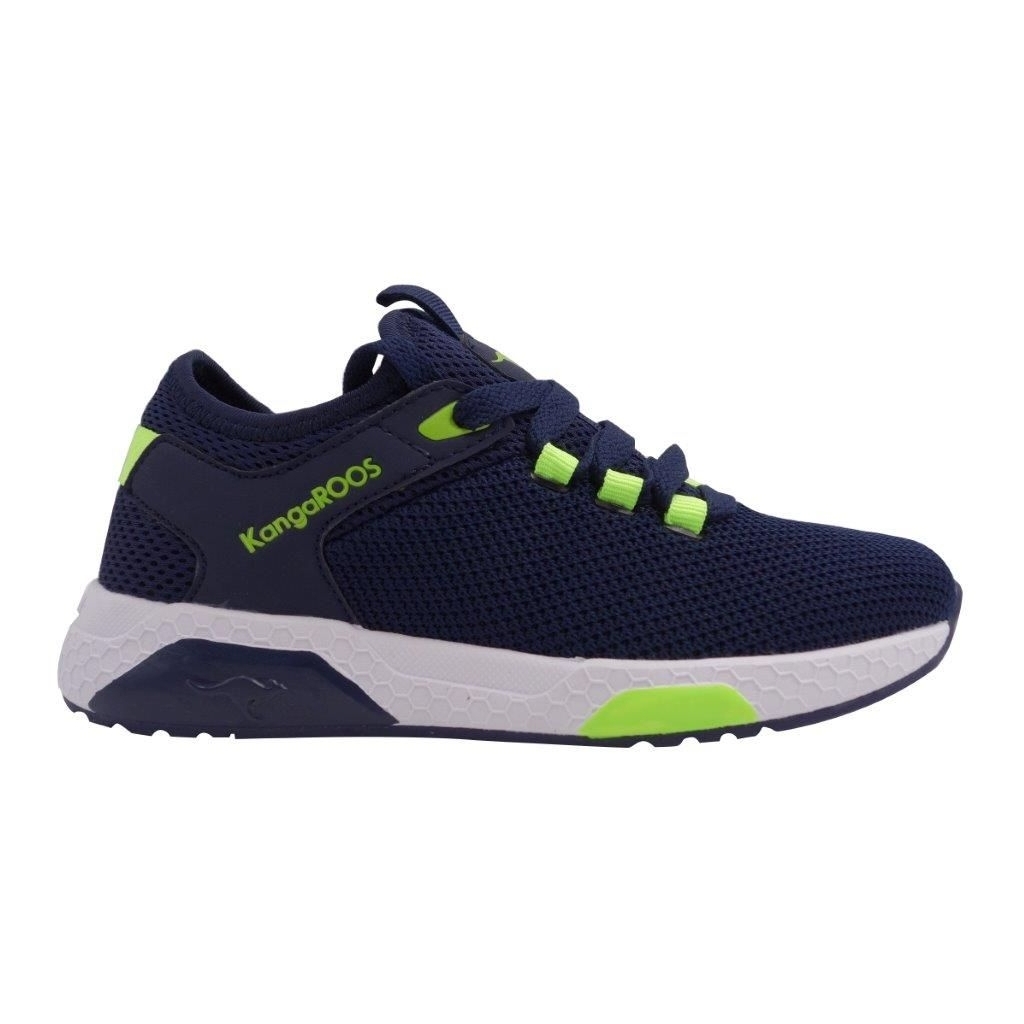 Kangaroos Kadee Sock Navy/Lime