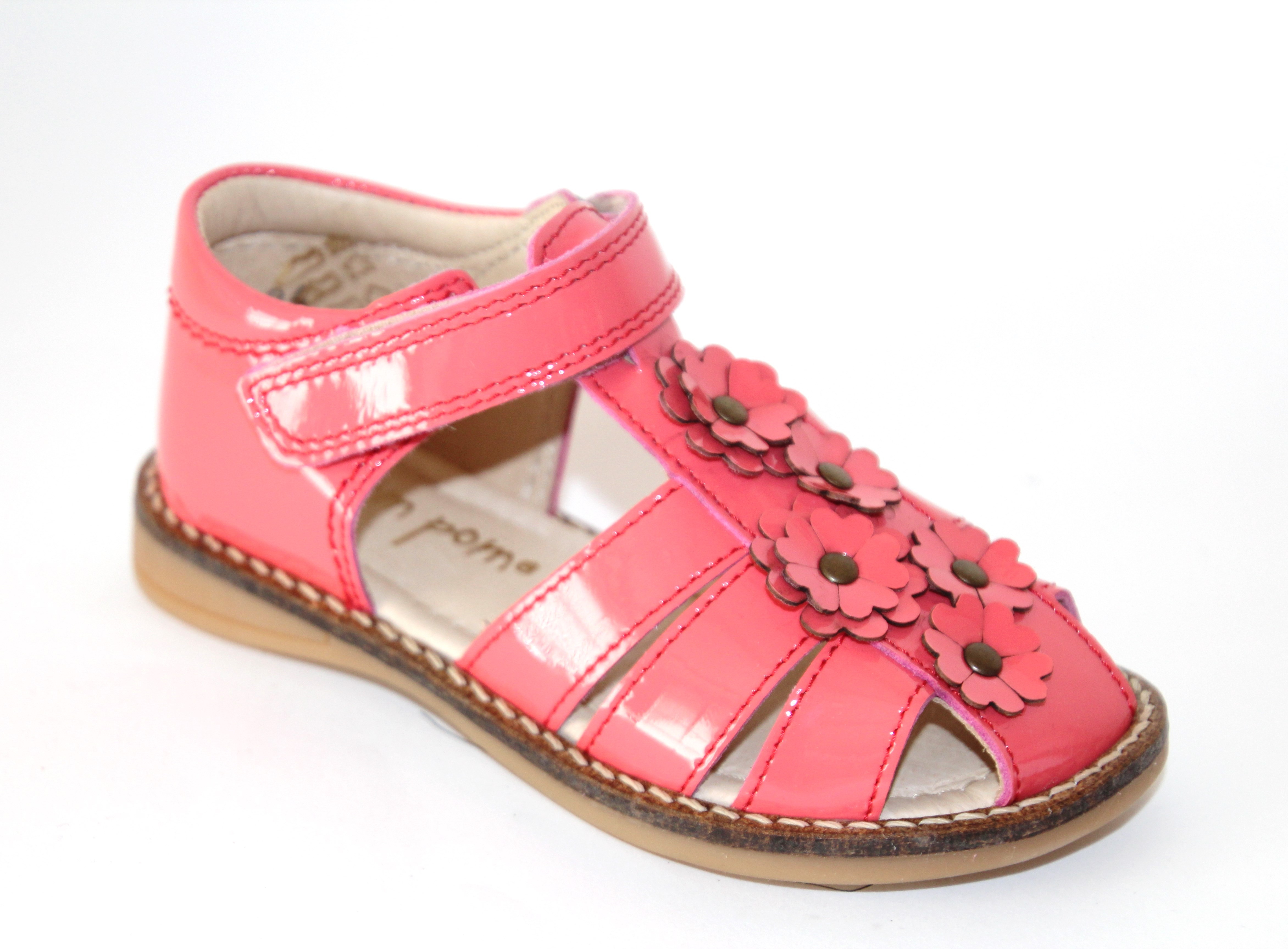 Pom Pom Pige Sandal I Coral