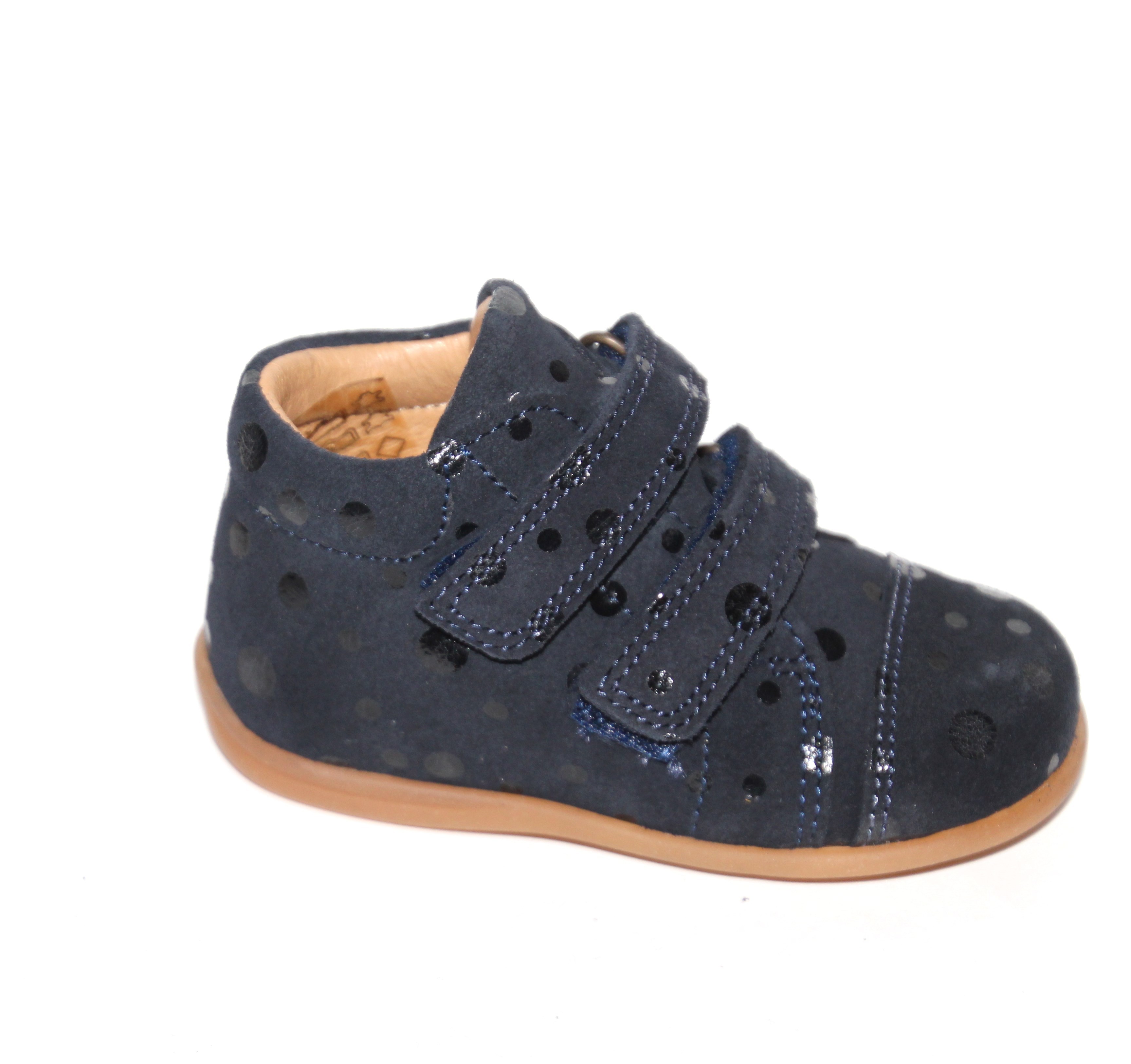 Pom Pom Begyndersko Velcro Navy Dot