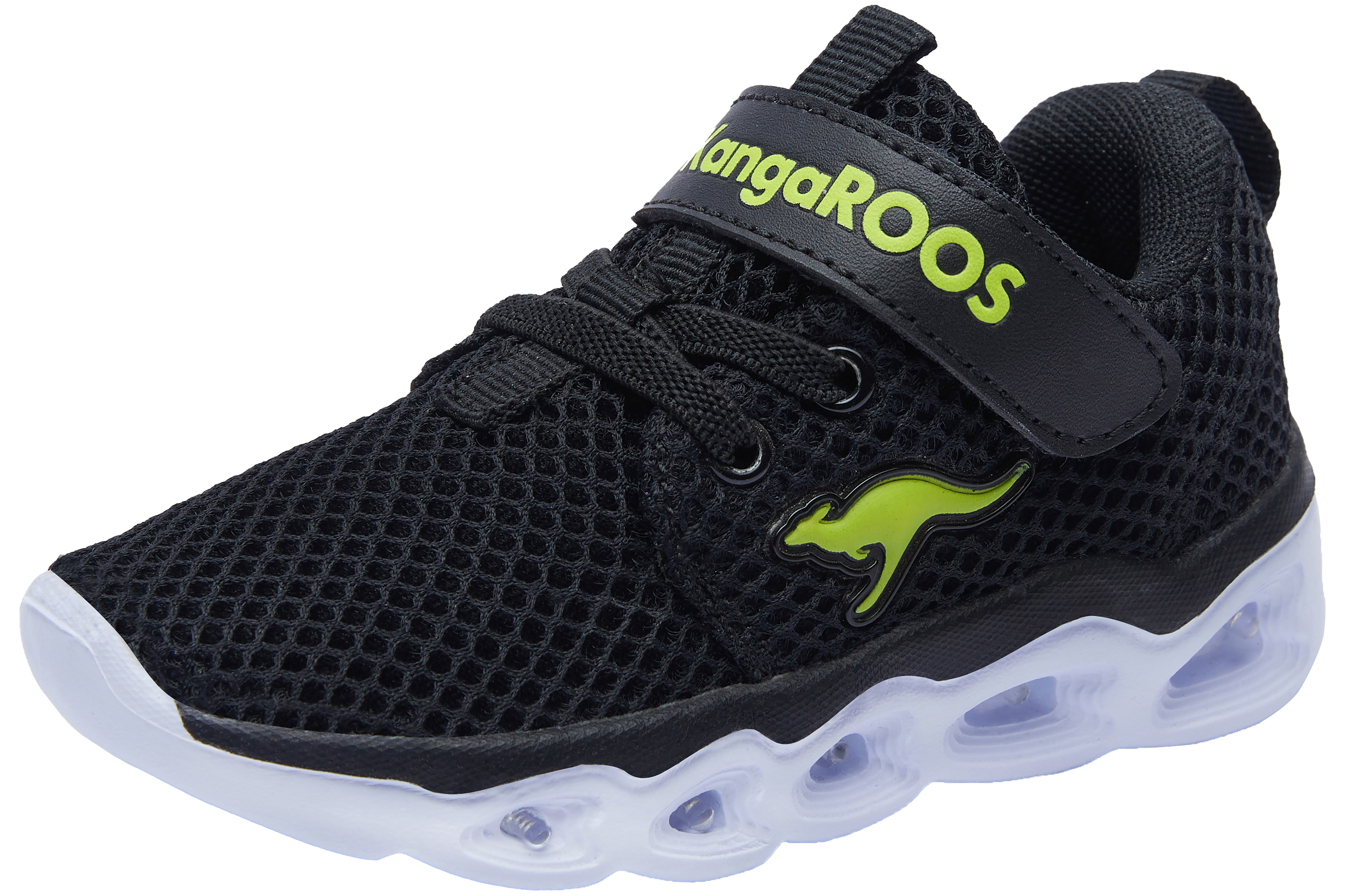 Kangaroos Baby Shine Black/Neon Green